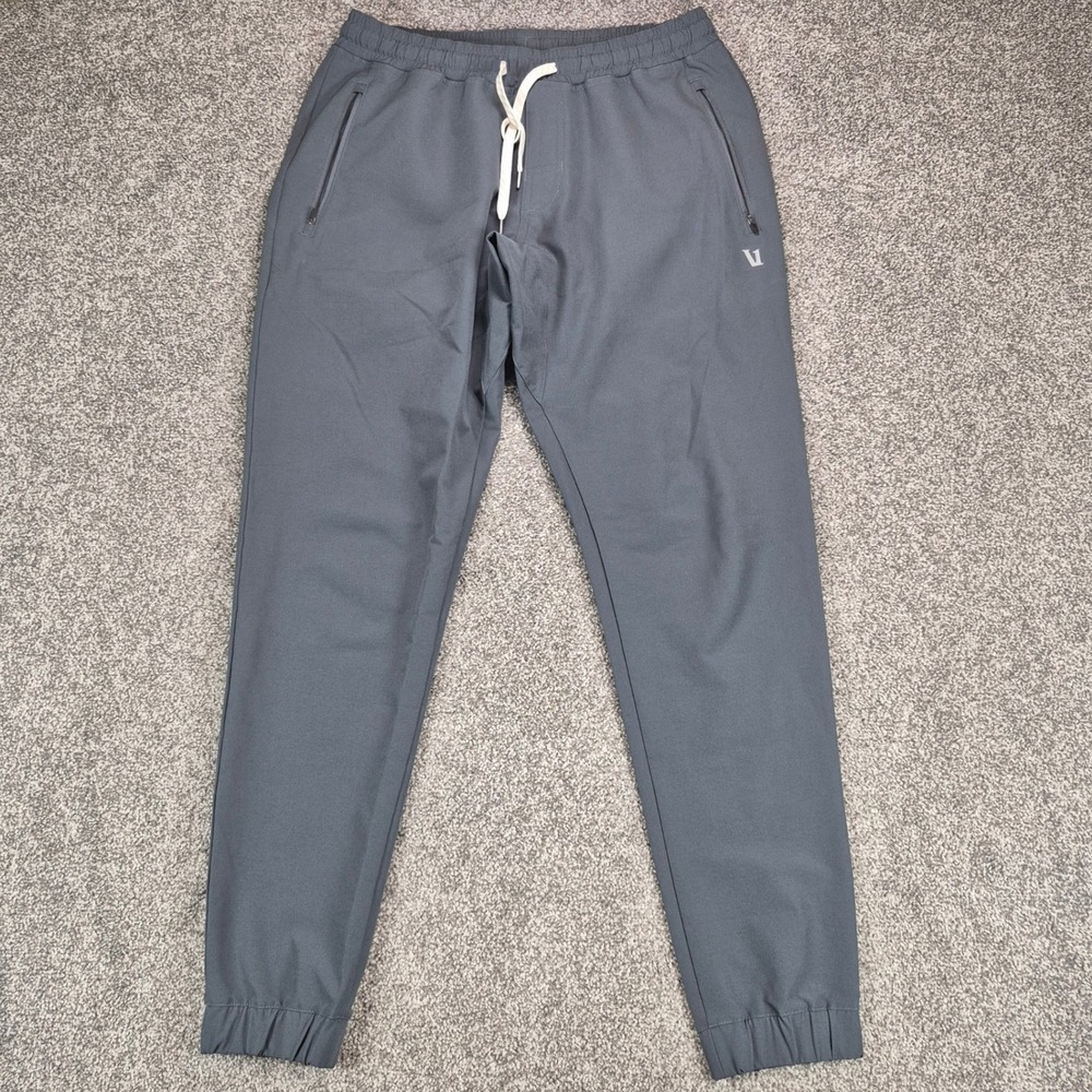 Vuori Jogger Pants Mens Medium Gray-Blue Performance Stretch Activewear